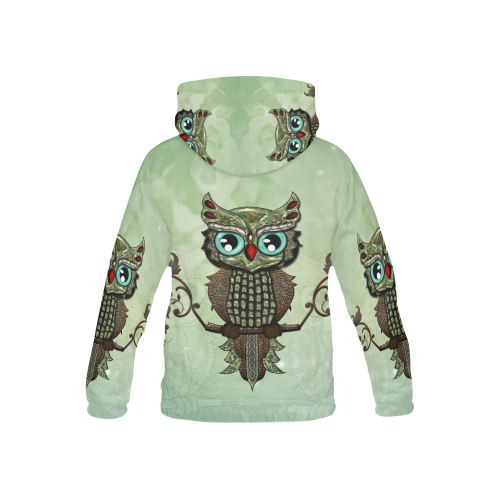 Wonderful owl, diamonds All Over Print Hoodie for Kid (USA Size) (Model H13)
