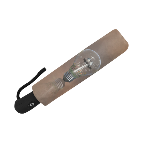 Light bulb with birds Auto-Foldable Umbrella (Model U04)