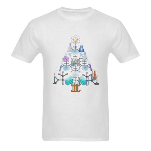 Oh Chemist Tree, Oh Chemistry, Science Christmas Sunny Men's T- shirt (Model T06)