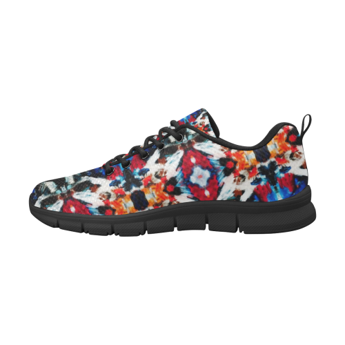 abstract pattern Women's Breathable Running Shoes (Model 055)