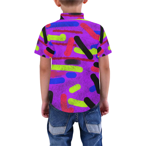 colors Boys' All Over Print Short Sleeve Shirt (Model T59)