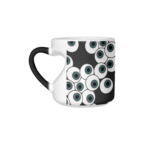 Eyeballs - Eyeing You Up! Heart-shaped Morphing Mug