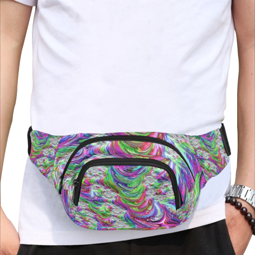 gorgeous Fractal 175 A by JamColors Fanny Pack/Small (Model 1677)