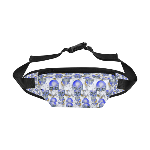 funny skull pattern B by JamColors Fanny Pack/Large (Model 1676)