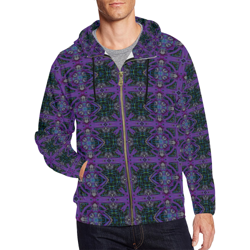 breath taking spiders 1a17c2 All Over Print Full Zip Hoodie for Men (Model H14)