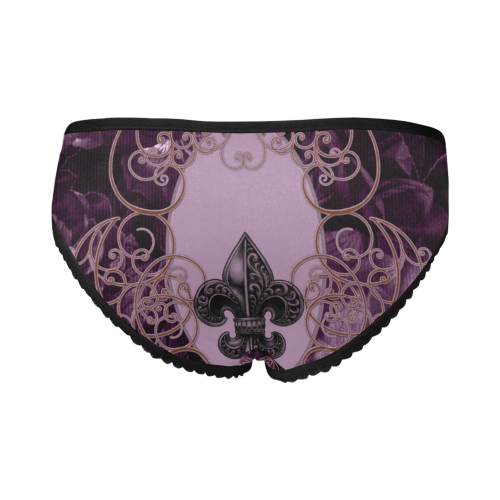 Flowers in soft violet colors Women's All Over Print Girl Briefs (Model L14)
