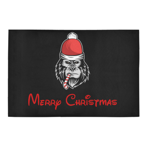 Merry Christmas Gorilla Azalea Doormat 24" x 16" (Sponge Material)