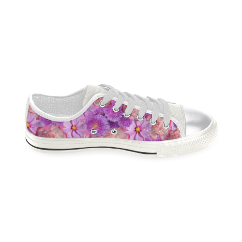 flowers-1792448 Women's Classic Canvas Shoes (Model 018)