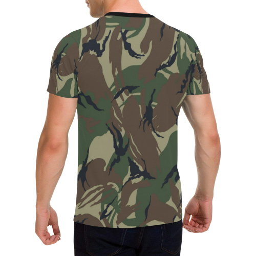 CAMOUFLAGE-WOODLAND 3 Men's All Over Print T-Shirt with Chest Pocket (Model T56)