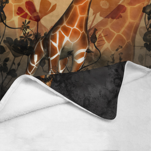 Funny, sweet giraffe Ultra-Soft Micro Fleece Blanket 60"x80"
