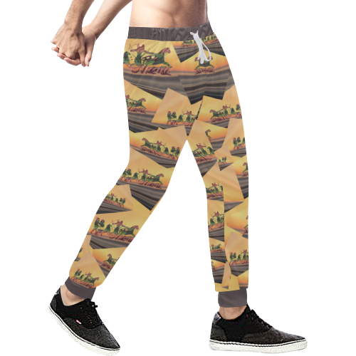 Assyrian Warriors Men's All Over Print Sweatpants (Model L11)