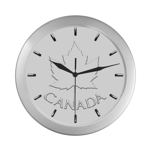 Canada Souvenir Wall Clocks Silver Color Wall Clock