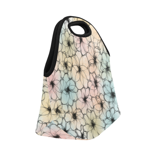 Pastel Flowers. Inspired by the Magic Island of Gotland. Neoprene Lunch Bag/Small (Model 1669)