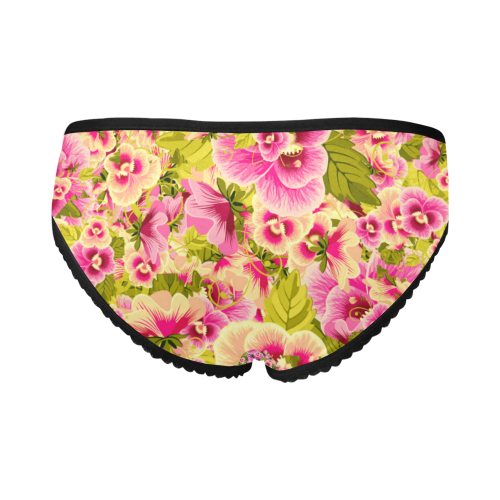 colorful flower pattern Women's All Over Print Girl Briefs (Model L14)