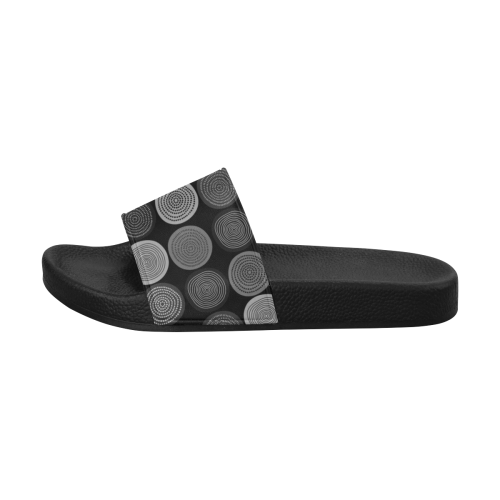 Scandinavian Circle Dots Mandala Pattern 3 Men's Slide Sandals (Model 057)