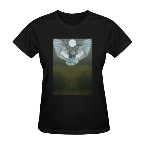 owl 3 Women's T-Shirt in USA Size (Two Sides Printing)