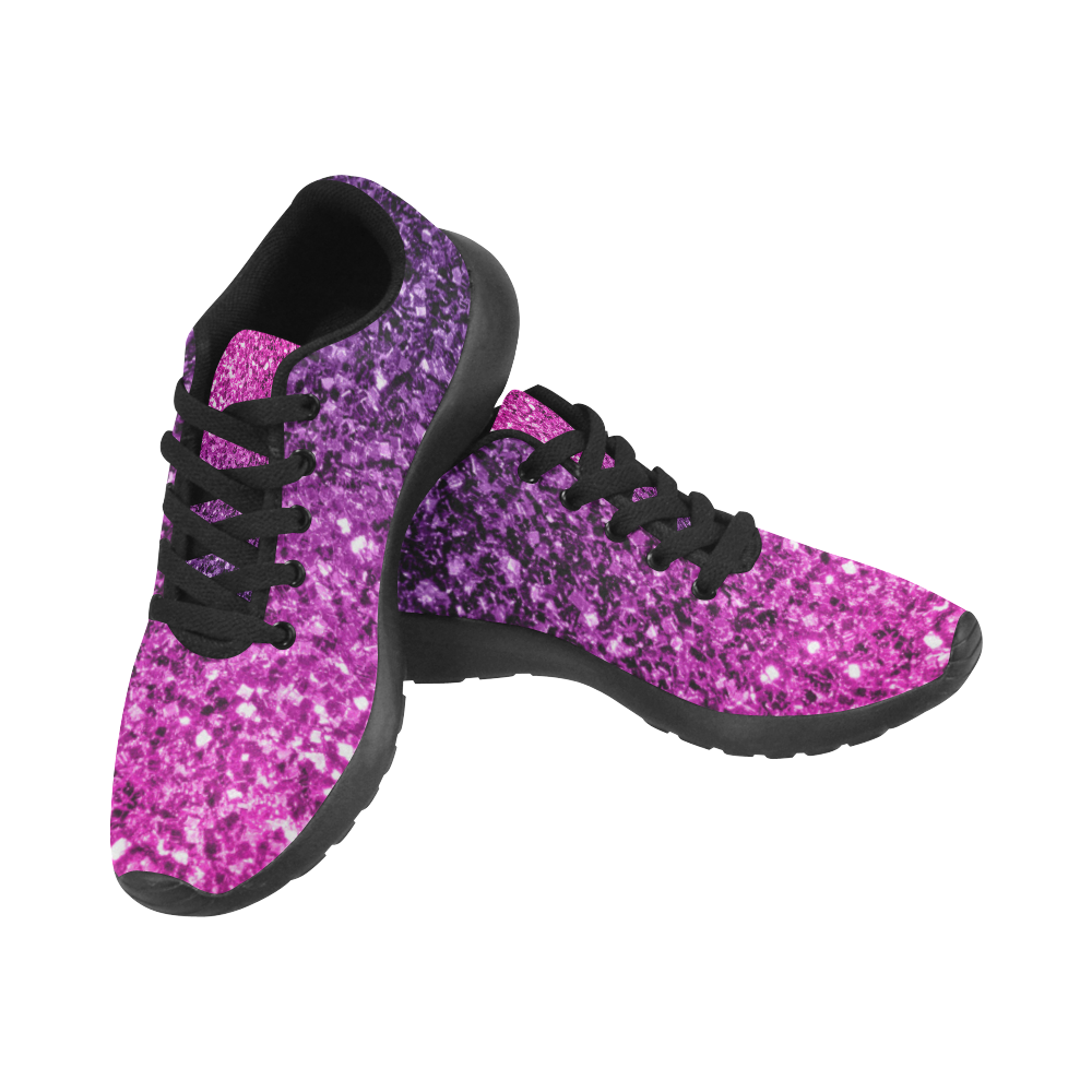 purple sparkle shoes