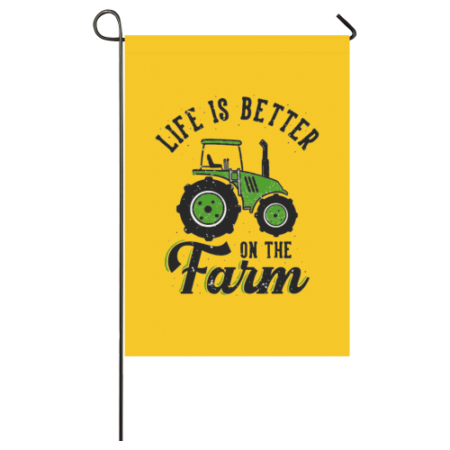 Life Is Better On The Farm Garden Flag 28''x40'' （Without Flagpole）
