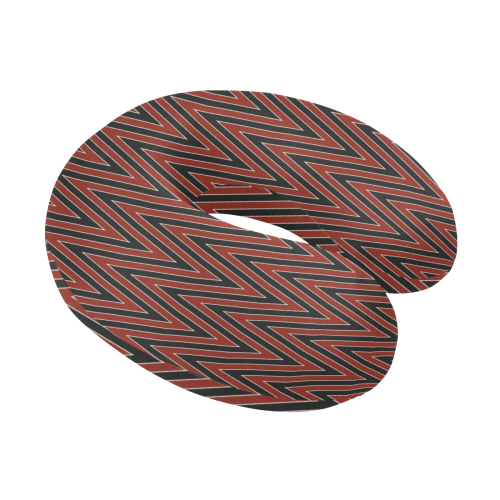 Red And Blue Chevrons U-Shape Travel Pillow