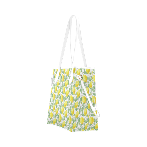 Lemons And Butterfly Clover Canvas Tote Bag (Model 1661)