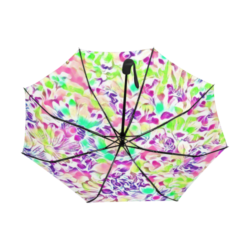 Floral Summer Greetings  1C by JamColors Anti-UV Auto-Foldable Umbrella (Underside Printing) (U06)