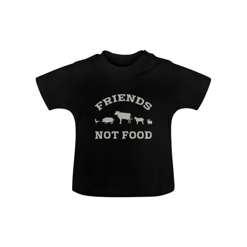 Friends Not Food (Go Vegan) Baby Classic T-Shirt (Model T30)