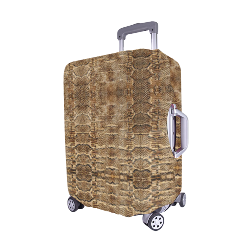 Glamour Golden Python Luggage Cover/Medium 22"-25"