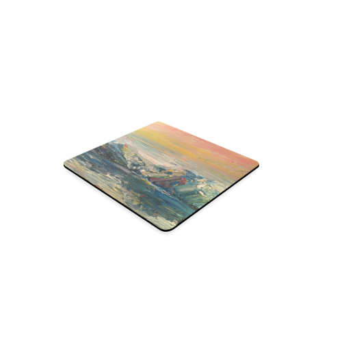 Mountains painting Square Coaster