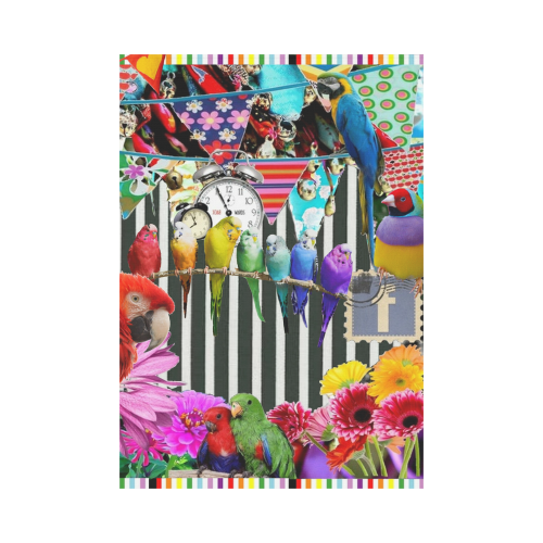 Birds and Bunting Garden Flag 28''x40'' （Without Flagpole）