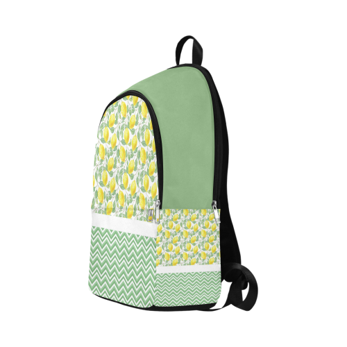 Lemons With Chevron Fabric Backpack for Adult (Model 1659)