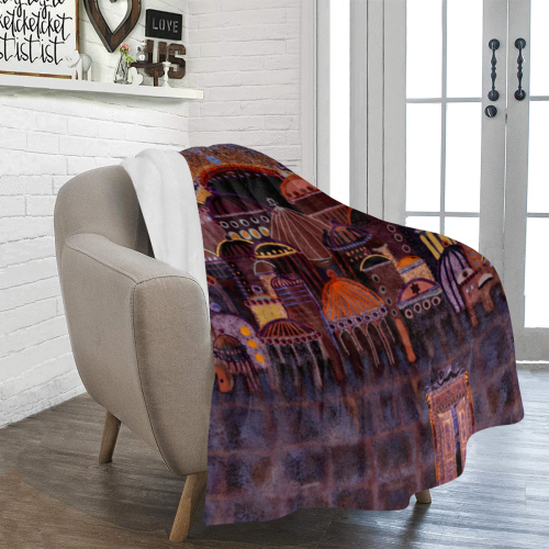 jerusalem collage 9 Ultra-Soft Micro Fleece Blanket 50"x60"