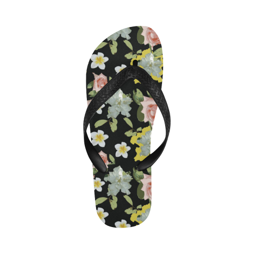 flip flops floral mix Flip Flops for Men/Women (Model 040)