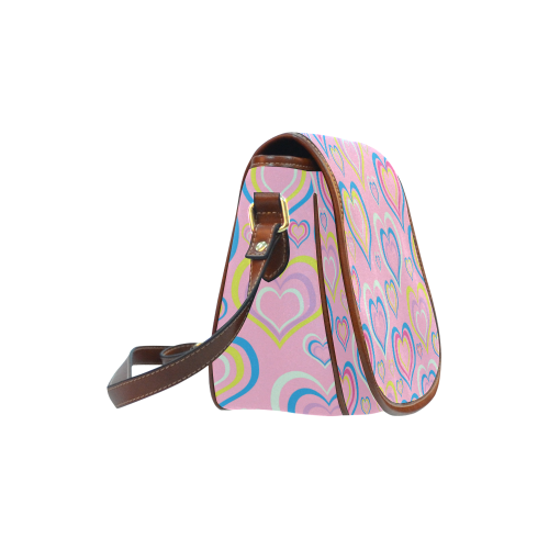 Sweet Heart Saddle Bag/Small (Model 1649) Full Customization