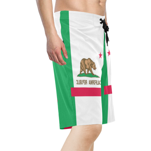 CALIFORNIA Men's All Over Print Board Shorts (Model L16)