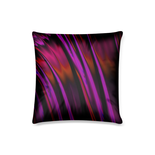 Sunset Waterfall Reflections Abstract Fractal Custom Pillow Case 16"x16"  (One Side Printing) No Zipper