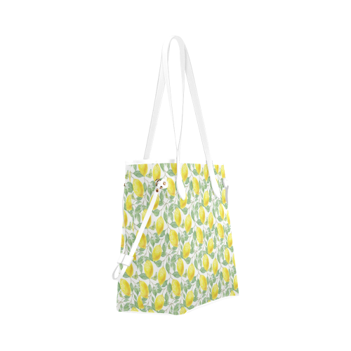 Lemons And Butterfly Clover Canvas Tote Bag (Model 1661)
