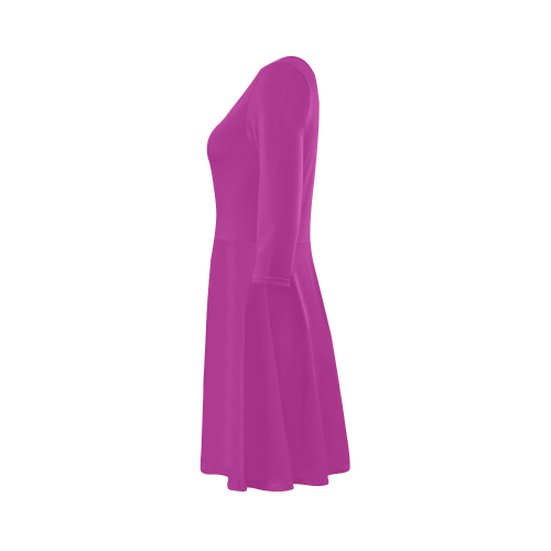 Purple 3/4 Sleeve Sundress (D23)