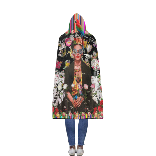 Frida Incognito Flannel Hooded Blanket 56''x80''