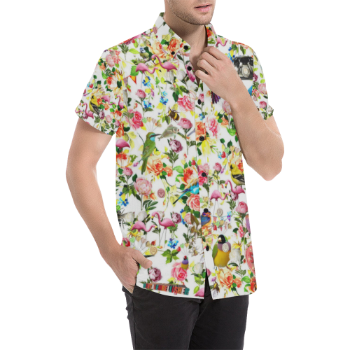 Everything Two 1 Men's All Over Print Short Sleeve Shirt (Model T53)