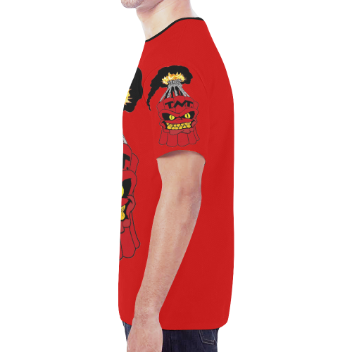 T.N.T Deluxe Logo Tee Red New All Over Print T-shirt for Men/Large Size (Model T45)