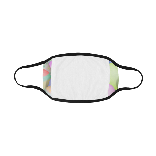 Pastel Colored Easter Eggs Mouth Mask