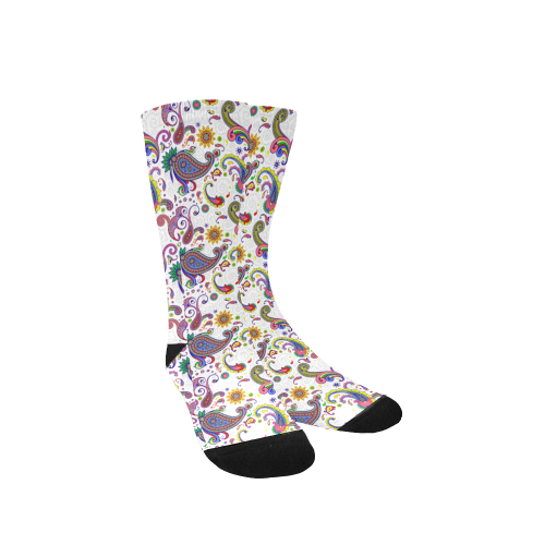Bright paisley Women's Custom Socks