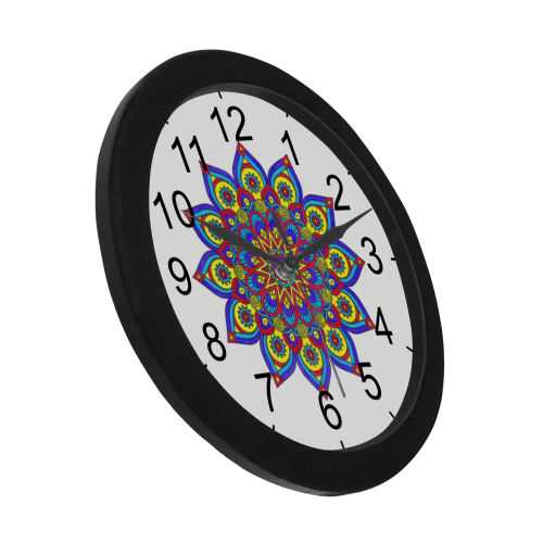 Brilliant Star Mandala Circular Plastic Wall clock