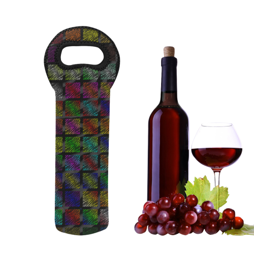 Ripped SpaceTime Stripes Collection Neoprene Wine Bag