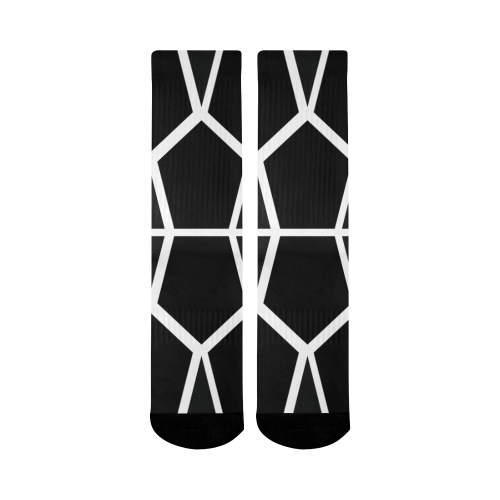 labyrinth Mid-Calf Socks (Black Sole)