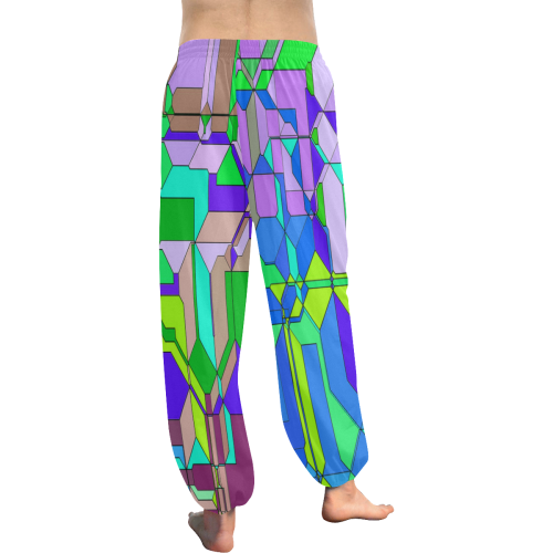 Retro Color Pop Geometric Fun 2 Women's All Over Print Harem Pants (Model L18)