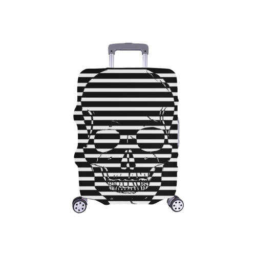 Awesome Skull Black & White Luggage Cover/Small 18"-21"