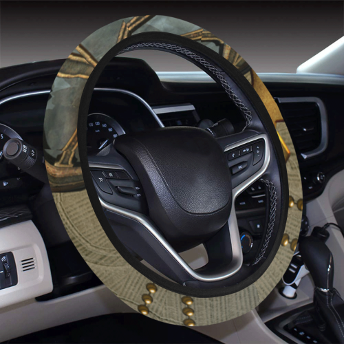 Awesome steampunk skull Steering Wheel Cover with Elastic Edge