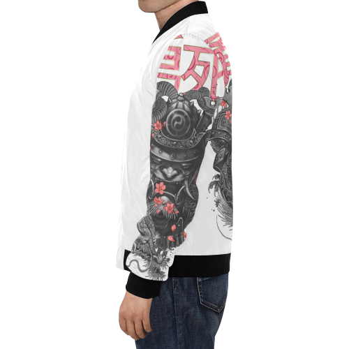 Courage & Death Shogun All Over Print Bomber Jacket for Men/Large Size (Model H19)
