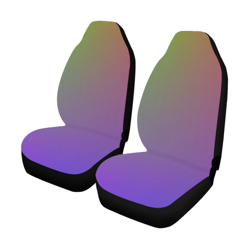Neon Rainbow Tie Dye Car Seat Covers (Set of 2)